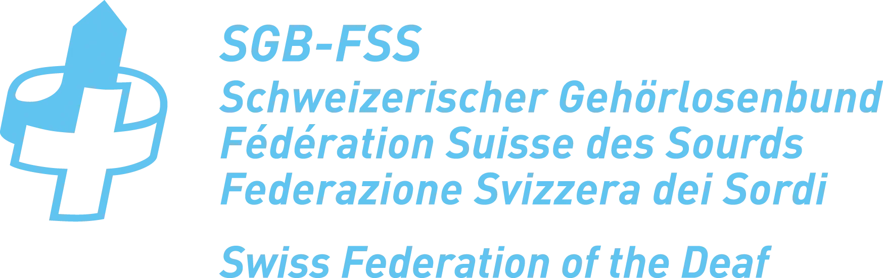 Federazione Svizzera dei Sordi SGB-FSS Logo SGB-FSS